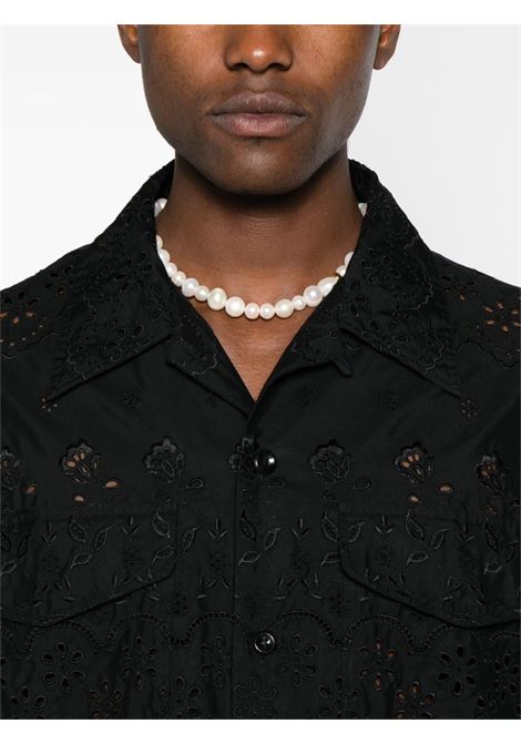 Camicia in broderie-anglaise in nero - uomo SIMONE ROCHA | 5208T1061BLK